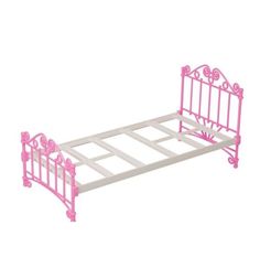 Мебель для куклы Огонек Кроватка розовая без п/п ОГОНЕК.