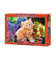 Пазл Castorland Котенок на скамейке 500 шт.