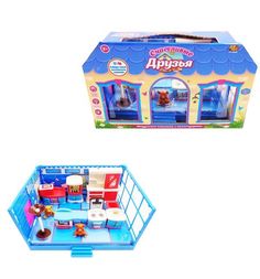 Игровой набор Счастливые друзья Модульная комната Abtoys
