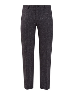 Брюки из шелка и шерсти с кожаной отделкой Bertolo Cashmere