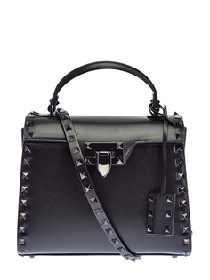 Сумка Alcove Rockstud из тисненой кожи с литыми заклепками Valentino