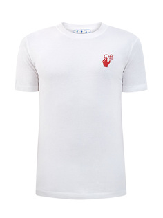 Белая футболка из джерси с макро-принтом Arrows Off White