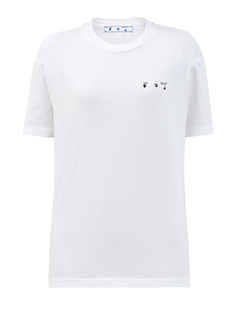 Хлопковая футболка-oversize с графическим принтом Arrows Off White
