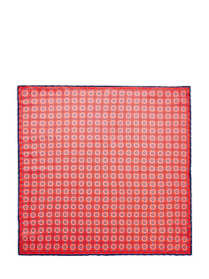 Шелковый платок-паше ручной работы с принтом Canali