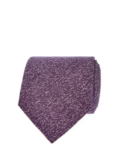 Шелковый галстук с вышитым жаккардовым принтом Canali