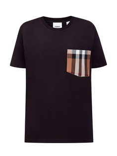 Футболка-oversize из джерси с декоративным карманом Burberry