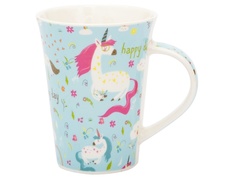 Кружка Эврика Единорог Счастливый день N 3 350ml Blue 30123