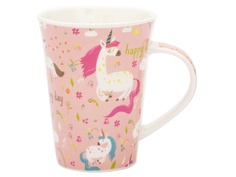 Кружка Эврика Единорог Счастливый день N 2 350ml Pink 30122
