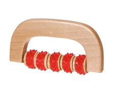 Массажер Onlitop Коромысло деревянный, 5 колёс с шипами Микс 3738668