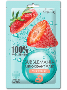 Кислородная маска-антиоксидант Funny Organix Bubblemania сочная клубника 25g 5698154