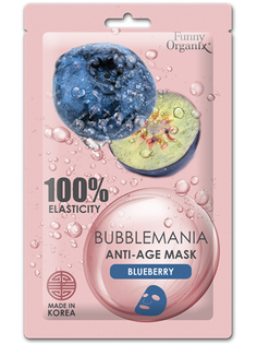 Кислородная антивозрастная маска Funny Organix Bubblemania дикая черника 25g 5698152