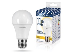 Лампочка Ergolux E27 11W 220-240V 3000K 1045Lm LED-A60-11W-E27-3K 14458