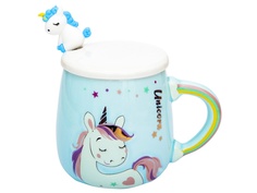Кружка Эврика Единорог Вдохновение N 3 350ml Blue 30127
