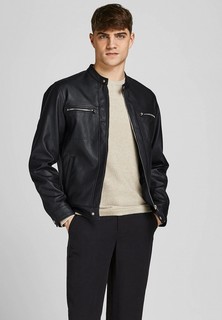 Куртка кожаная Jack & Jones