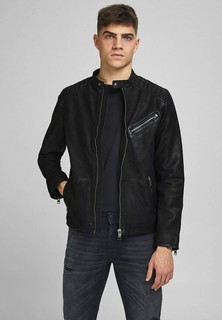 Куртка кожаная Jack & Jones