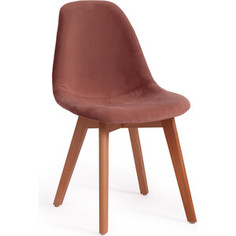 Стул TetChair Secret De Maison cindy soft (mod. C1021F1) вельвет/дерево 53х45х81 коралловый (HLR 44)/натуральный