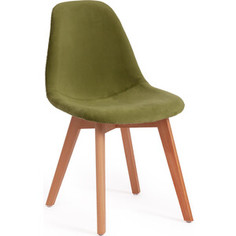 Стул TetChair Secret De Maison cindy soft (mod. C1021F1) вельвет/дерево 53х45х81 зеленый (HLR 54)/натуральный