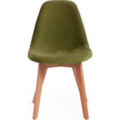 Стул TetChair Secret De Maison Cindy Soft (mod. C1021F1) вельвет/дерево зеленый (HLR 54) натуральный