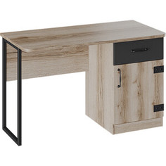 Стол письменный с ящиком ТриЯ Окланд ТД-324.15.02 фон черный/дуб делано Triya