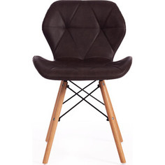 Стул TetChair Stuttgart (mod. 74) экокожа/дерево береза/металл коричневый 1