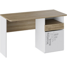 Стол с ящиками ТриЯ Оксфорд ТД-139.15.02 ривьера/белый с рисунком Triya