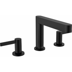 Смеситель для раковины Hansgrohe Finoris с донным клапаном Push-Open, черный матовый (76033670)