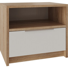 Атмосфера Тумба прикроватная Нордик дуб сонома светлый/белая Аляска