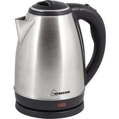 Чайник электрический HOMESTAR HS-1010 стальной, черный