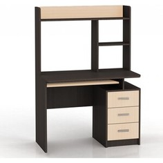 Стол компьютерный СМ мебель СК-3 венге/млечный