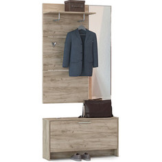 Шкаф комбинированный Моби Лайт 08.42 дуб серый крафт не универсальная сборка Mobi