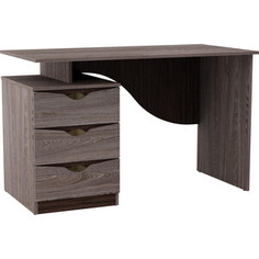 Стол письменный Олимп 33.23 Лючия ясень анкор темный/венге/белый Olimp