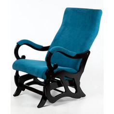 Мебелик Кресло-маятник Венеция ткань бирюза, каркас венге