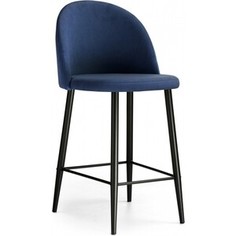 Стул Woodville Амизуре темно-синий / черный матовый