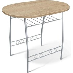 Стол Sheffilton SHT-T10 дуб сонома/ал.металлик