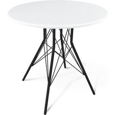 Стол Sheffilton SHT-T2 черный муар/белый