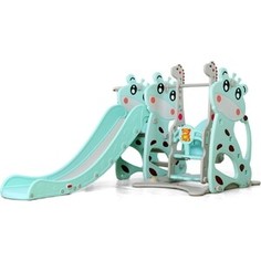 Горка + качели PERFETTO SPORT Коровка PS-046-M ментол