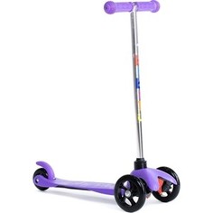 Трехколесный самокат BIBITU материал - металл/пластик SWEET SKL-06A, фиолетовый