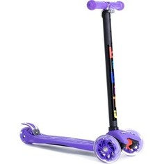 Трехколесный самокат BIBITU материал - металл/пластик CAVY SKL-07, фиолетовый