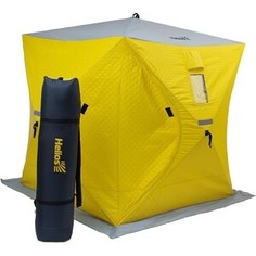 Палатка для зимней рыбалки Helios утепл. Куб 1,8х1,8 yellow/gray (HS-ISCI-180YG)