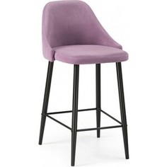 Барный стул Woodville Джама лавандовый/черный матовый