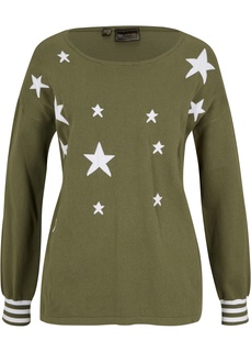 Пуловер со звездами Bonprix