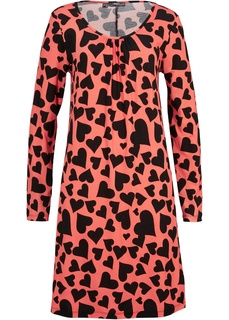 Платье трикотажное со сборками Bonprix