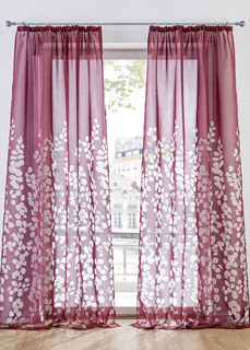Гардина с листьями (1 шт.) Bonprix