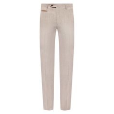 Брюки из шерсти и льна Corneliani