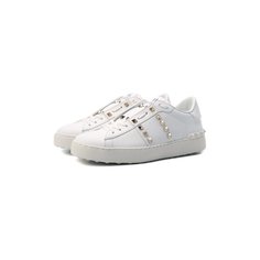 Кожаные кеды Rockstud Untitled Valentino