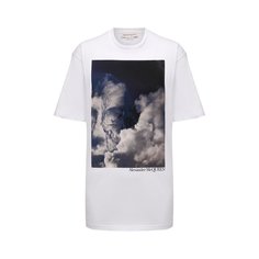 Хлопковая футболка Alexander McQueen