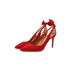 Замшевые туфли Bow Tie 85 Aquazzura