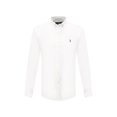 Хлопковая рубашка с воротником button down Polo Ralph Lauren