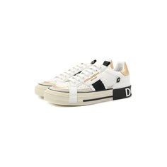 Кожаные кеды Custom 2.Zero Dolce & Gabbana