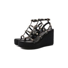 Кожаные босоножки Rockstud Torchon Valentino